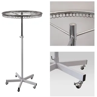 GERSO Garderobenständer Ringständer 75 cm Weiß