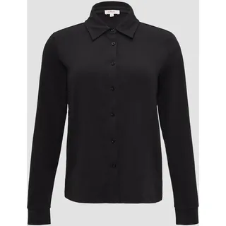 S.Oliver - Hemdbluse aus Jersey, Damen, schwarz, 36