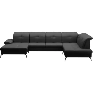 sit&more Wohnlandschaft U-Form schwarz