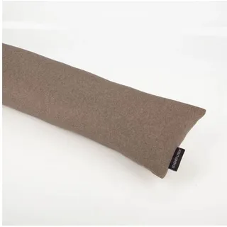 SCHÖNER LEBEN. Zugluftstopper Thermo-Zugluftstopper kuschelweich hellbraun für Fenster & Türen, made in Germany,handmade,pflegeleicht braun 15 cm x 110 cm x 15 cm