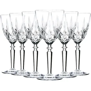 RCR Kristall Orchestra Cut Glass Weingläser Kelche Set - 290ml - Packung mit 6