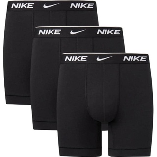 Nike, Herren, Unterhosen, BOXER BRIEF 3ER PACK BOXERSHORT, Schwarz, (XL, 3er Pack)