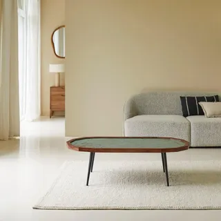Tikamoon Couchtisch Jade Braun Palisander 120 x 60 cm