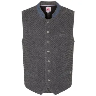Spieth & Wensky Trachtenweste 390120-Wisam Weste Spieth & Wensky WISAM Trachtenweste Wollweste weste grau 56/2XL