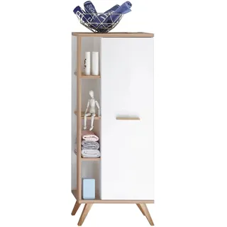 Pelipal Midischrank 50,5 x 128 x 33 cm Weiß/Eiche