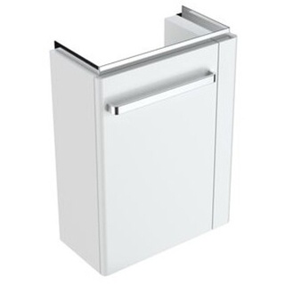 Geberit Handwaschbecken-Unterschrank RENOVA COMPACT 448 x 604 x 252 mm, mit Handtuchhalter rechts Lack lichtgrau hochglanz