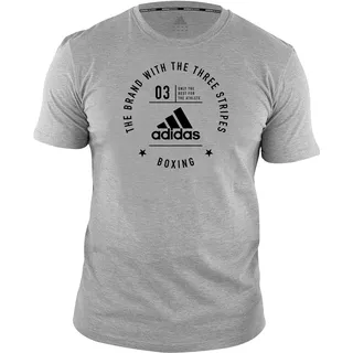 adidas Community T-Shirt Grau/Schwarz S