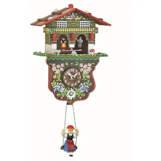 Trenkle Kuckulino Schwarzwalduhr Wetterhaus mit Quarzwerk und Kuckuckruf TU 2026 SQ
