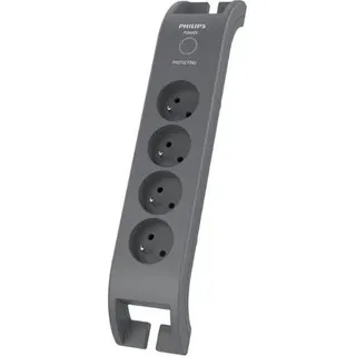 Philips Steckdosenleiste 2 m Grau 4 St.