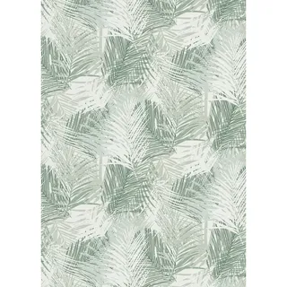 Erismann Vliestapete Floral 53 x 1005 cm 0,53 m Grün/Weiß 10350-07