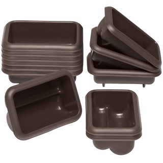 Lurch 585077 FlexiForm Mini Stollen 12er Set/Backförmchen für 12 kleine Stollen (9.1 x 5.6 x 3.9 cm) aus 100% BPA-freiem Platin Silikon