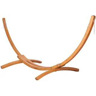 LA SIESTA® - Hängematten Gestell aus Holz für Indoor und Outdoor. Gestell aus FSC®-zertifiziertem Eukalyptus für Einzel-Hängematten (Maera Eukalyptus)