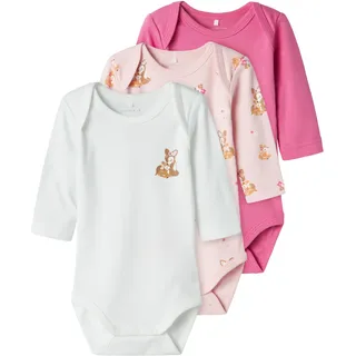NAME IT 3er-Pack Strampler in Ibis Rose | Gr.: 98