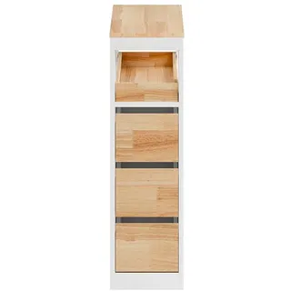 SoBuy BZR54-III-WN Badschrank 23 x 82 x 65 cm Weiß MDF