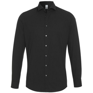 Hatico Langarmhemd schwarz M
