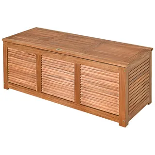 Costway Gartenbox Akazienholz Massiv Gartenbank, Auflagenbox