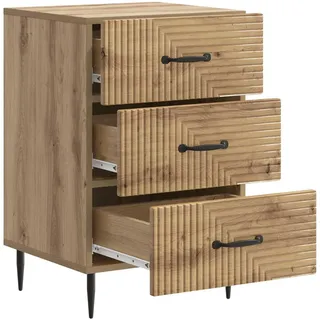 vidaXL Nachtschrank Artisan-Eiche 43 x 41 x 66,5 cm Braun