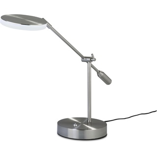 casa NOVA Tischleuchte BARI (DH 16x54 cm) DH 16x54 cm grau Tischlampe Klemmleuchte Schreibtischleuchte Schreibtischlampe - grau
