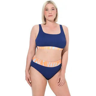 Ulla Popken Damen große Größen Übergrößen Plus Size Bikini Becky, DG, Wavy - 58-60