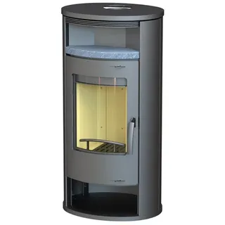 THERMIA Kaminofen »Magdeburg«, grau, Stahl, 7 kW