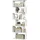 Bücherregal 6 Ebenen Standregal zum Ausstellen Weiß 60x160x23 5 cm Regal freistehend für Wohnzimmer Schlafzimmer Büro modern