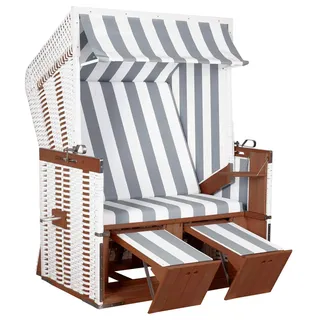 deVries Nordsee Strandkorb Grau