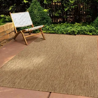 Tara Carpet Columbia Meliert In & Outdoor auch für die Küche braun 140x200 cm