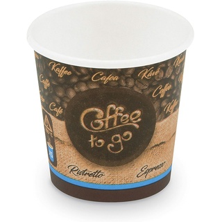 1-PACK 100x Kaffeebecher XS 'Coffee To Go' für Espresso Ristretto 80 ml 110 ml