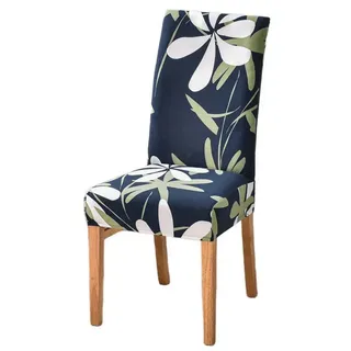 Coonoor Stuhlhusse Elastische Moderne Bedruckte Stuhlhussen Stretch Abnehmbare, Waschbar Stuhlüberzug für Esszimmer, Partys Deko, Hochzeit