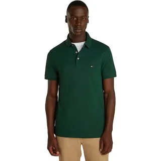 Tommy Hilfiger 1985 Slim Polo Kurzarm Poloshirts Herren, Grün (Ornamental Green), 3XL
