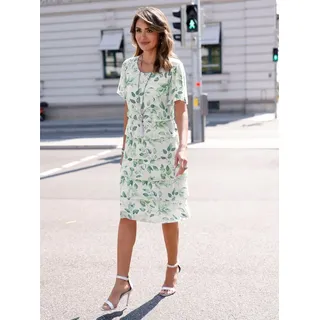 Witt Weiden Etuikleid Druck-Kleid Weiß/Eucalyptus 40