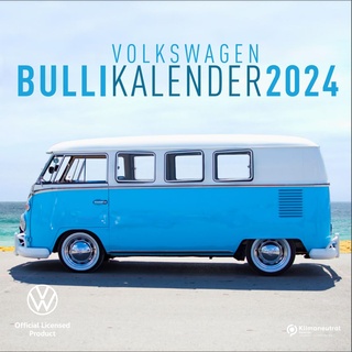 BRISA VW Collection - Volkswagen Jahres-Wand-Kalender-Broschüren-Planer 2024 mit VW Bulli T1 Bus Motiven (30x30cm)