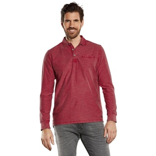 Engbers Langarm-Poloshirt Langarm-Shirt mit Polokragen rot