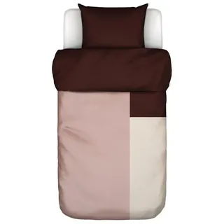 Marc O'Polo Home Bettwäsche Ewon, Satin, 2 teilig, mit geometrischem Muster braun