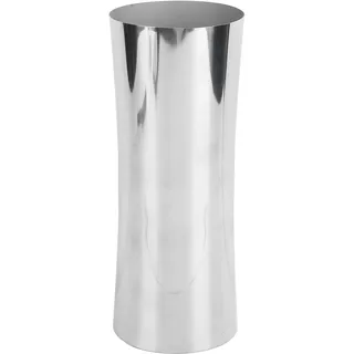 Beufee Edelstahlblume Vase, Metall Silber hohe Blumenvase Metall Tischplatte Blumenständer für Home Schlafzimmer Hochzeits Geburtstag Jubiläum Herzstück Dekoration