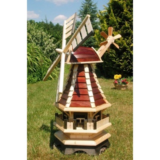 DSH DEKO SHOP HANNUSCH Gartenfigur »Kleine Windmühle verschiedene Hölzer – Höhe 1 Meter«
