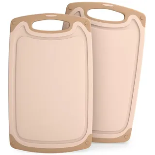 Blumtal Frühstücksbrettchen Kunststoff 2-tlg. 25 x 15 cm Beige