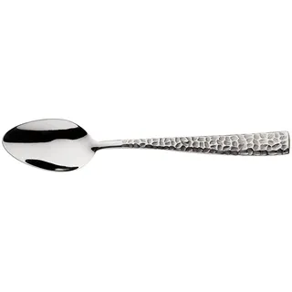 Pintinox, Set mit 12 Löffeln aus gehämmertem Moka Palace, Edelstahl, hergestellt in Italien
