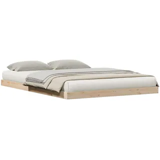 vidaXL Bodenbett 140 x 220 cm Weiß