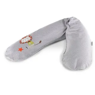 Theraline Stillkissen 190 cm Punkte Löwe Grau