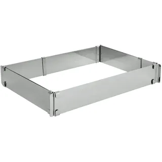 Schneider - Backrahmen verstellbar 216 x 310 x 50 mm, Edelstahl, max. 405 x 605 x 50 mm