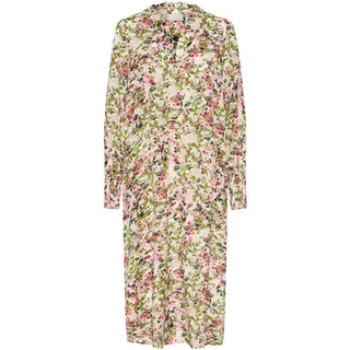 Midikleid KAFFE "Kleid KAdrylia", Damen, Gr. 34, N-Gr, pink (pink, rot petit fleur), Obermaterial: 50% Viskose CV. 50% Viskose LENZING ECOVERO CV LenzEcov., Kleider Midikleid