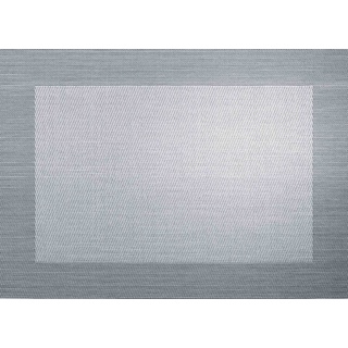 Tischset silber/schwarz met, (LB 46x33 cm)