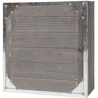 MCW Schlüsselkasten 27 x 27 x 6 cm Grau/Braun