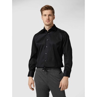 Regular Fit Business-Hemd aus Twill, Black, 42