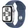 2024 GPS 40 mm Aluminiumgehäuse Silber, Sportarmband Denim S/M