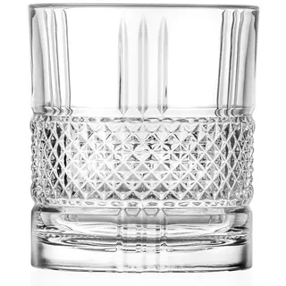 RCR Double Old Fashioned Glas Whisky Tumbler 6er Set Jackie 336ml - 6er Karton"