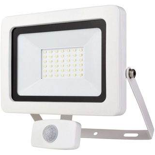 REV LED Außen-Wandleuchte FLARE mit Bewegungsmelder, Tageslichtweiß, IP44, weiß weiß