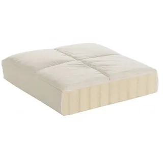 Prolana Luna Naturlatex Topper mit Baumwolle Bezug Natur 140 x 200 cm