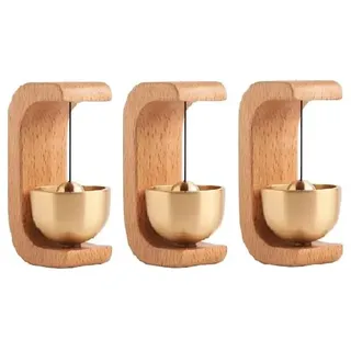 Magnetische Türklingel Aus Messing [3 Stück] Handgefertigte Türklingel Aus Holz Magnetisches Klangspiel Aus Holz Willkommensglocke